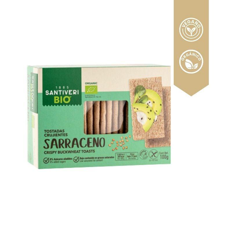 Galletas tipo tostadas de Trigo Sarraceno Santiveri 100g - Imagen 2